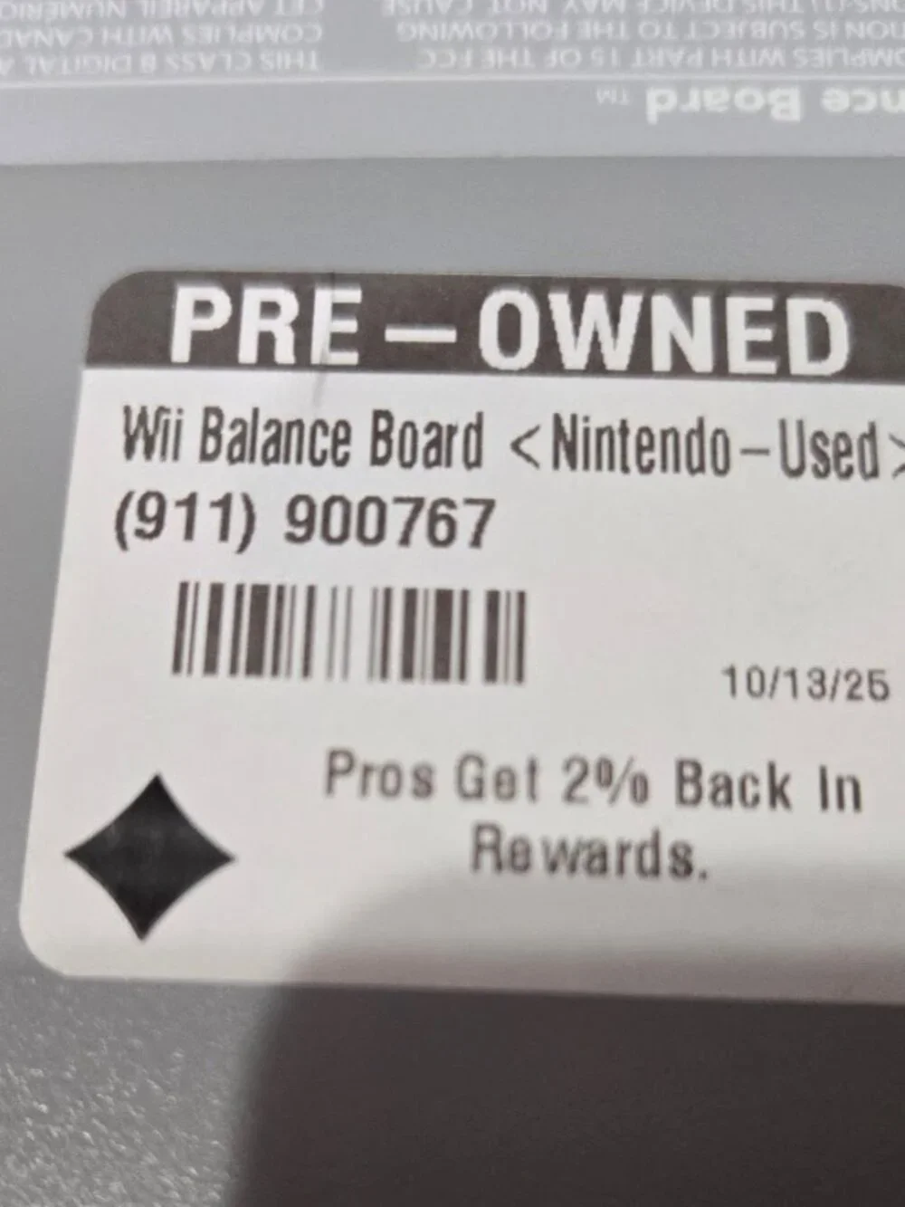 Nintendo Wii Balance Board White Fitness Controller RVL-021